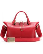ChloƩ Baylee Medium Tote With Snakeskin - Lyst