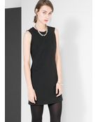 Mango Cut-Out Shoulder Dress - Lyst