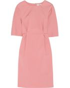 Jil Sander Stretch-Cotton Blend Dress - Lyst
