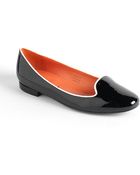 Via Spiga Edina Patent Leather Smoking Flats - Lyst