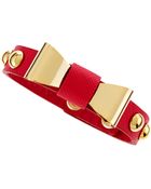 Panacea Leather Bow Bracelet Fuchsiagold - Lyst