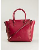 Valentino Medium Rockstud Trapeze Tote - Lyst