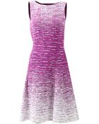 Oscar de la Renta Bateau Neck Tweed Dress - Lyst