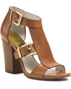 Michael Kors Michael Robin T-Strap Wedge Sandals - Lyst