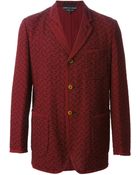 Comme Des Garçons Patterned Jacket - Lyst