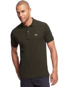 Lacoste Pique Cotton Polo Shirt - Lyst