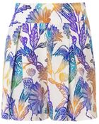 Matthew Williamson Escape Woodcut-Print Silk Shorts - Lyst