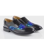 Paul Smith Black Leather Sequinned Jodie Brogues - Lyst