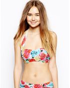 Seafolly Geisha Bandeau Bustier Bikini Top - Lyst