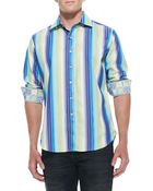 Robert Graham Como Striped Sport Shirt - Lyst