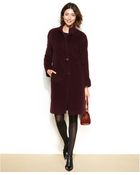 Jones New York Single-Breasted Wool-Blend Coat - Lyst