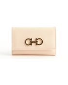 Ferragamo Peach Leather Gancio Detail Key Holder - Lyst