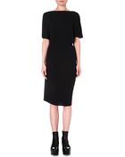 Issey Miyake Pleated Short-sleeved Dress - Lyst