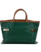 Chloé Racing Green Leather 'Charlotte' Large Tote Bag - Lyst