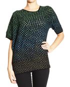 M Missoni Sweater Sleeve 3/4 Mesh Jaquard Fantasy - Lyst