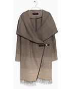 Violeta By Mango Tab Wool-Blend Coat - Lyst