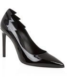 Saint Laurent Jagged Patent Paris Pump - Lyst