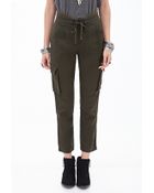 Forever 21 Drawstring Cargo Pants - Lyst
