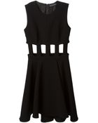 David Koma Cut Out Detail Dress - Lyst