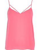 River Island Pink Strappy Cami Top - Lyst