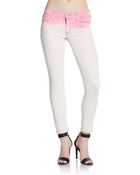 Hudson Dip-Dyed Super Skinny Cropped Jeans - Lyst
