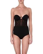 Zimmermann Corset Swimsuit - Lyst