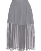 By Malene Birger Atarha Pleated Chiffon Skirt - Lyst
