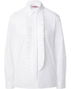 See By Chloé Ruffle Front Blouse - Lyst