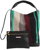 Marni Felt Pot Stripes Tote - Lyst
