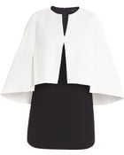 BCBGMAXAZRIA Crystal Color-Blocked Cape Dress - Lyst