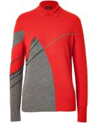 Akris Cashmere Intarsia Knit Pullover - Lyst