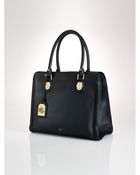 Lauren by Ralph Lauren Leather Hutton Tote - Lyst