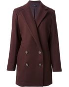 Theory 'Nest' Double Breasted Coat - Lyst
