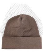 Erika Cavallini Semi Couture Lace Covered Beanie - Lyst