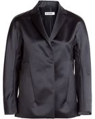 Jil Sander Satin Jacket - Lyst
