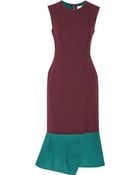 Roksanda Ilincic Gauze-trimmed Crepe Dress - Lyst