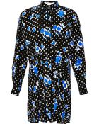 Thakoon Addition Printed Pintucked Silk Dress - Lyst