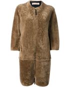 Marni Three Quarter Sleeve Coat - Lyst
