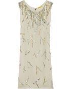 Alice + Olivia Dacey Embellished Silkcrepe Tunic Dress - Lyst