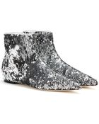 Dolce & Gabbana Sequin Ankle Boots - Lyst