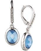 Judith Jack Silvertone Drop Earrings - Lyst