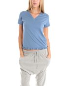 3.1 Phillip Lim V-Neck Tee In Blue - Lyst