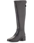 Pour La Victoire Silvianne Leather Knee Boot Black - Lyst