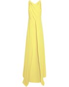 Rosie Assoulin Cross-Front Silk-Crepe Gown - Lyst