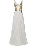 Marchesa Embroidered Gown - Lyst
