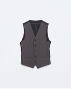 Zara Combined Waistcoat - Lyst