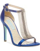 Betsey Johnson Blue By Mesh Evening Sandals - Lyst