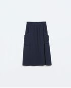 Zara Skirt With Pockets - Lyst