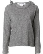 Comme Des Garcons Comme Des Garcons Bow Detail Sweater - Lyst