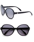 Roberto Cavalli Croc-Embossed Oversized 60Mm Sunglasses - Lyst